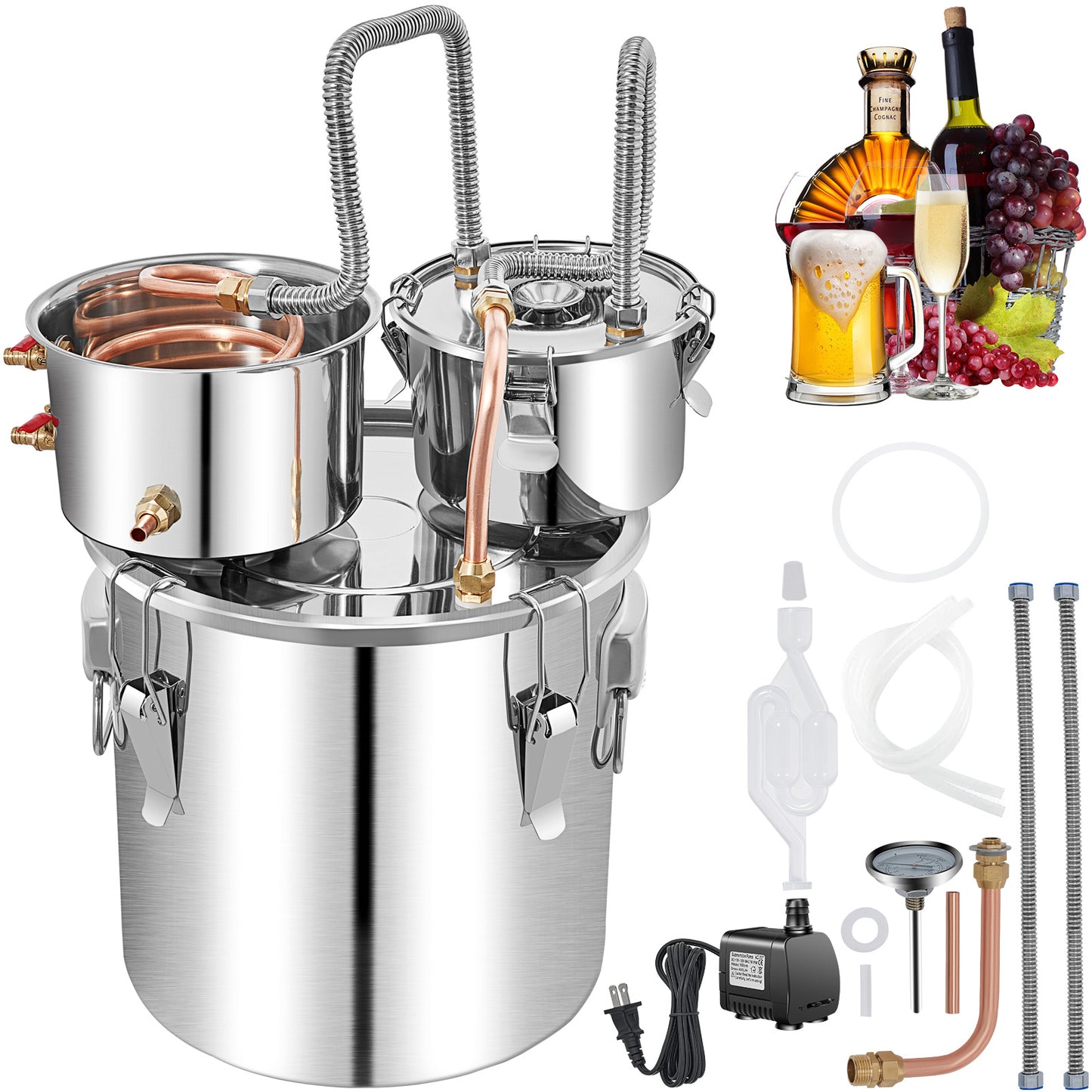 VEVOR Alcohol Still, 13.2Gal