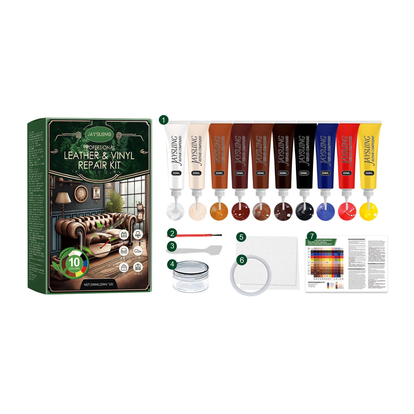 DIY Leather Repair Kit For Furniture
