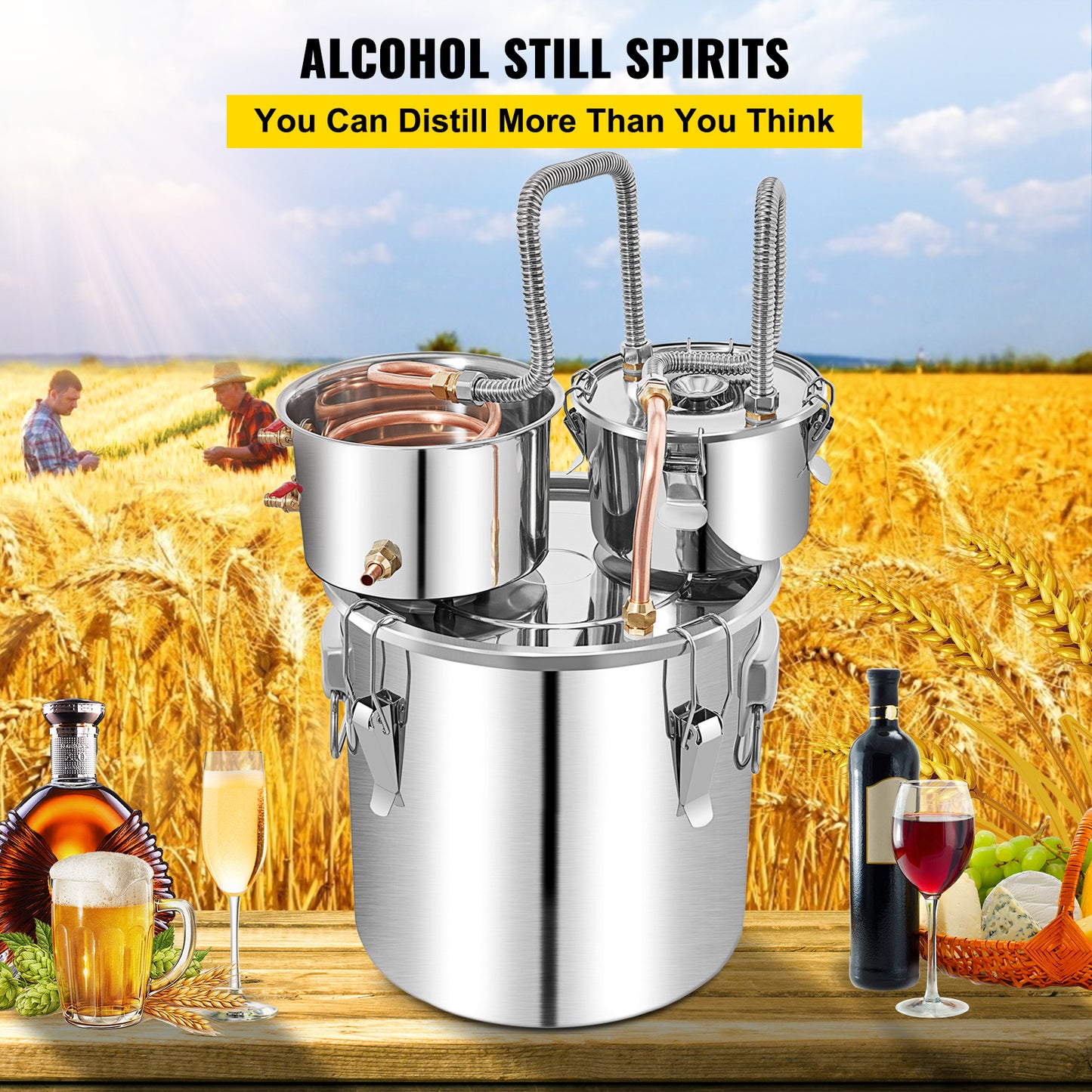 VEVOR Alcohol Still, 13.2Gal