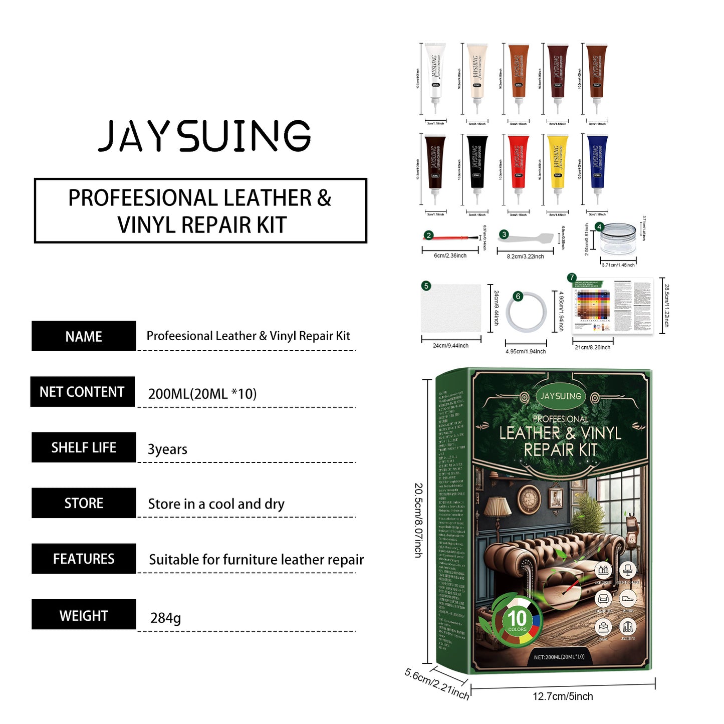 DIY Leather Repair Kit For Furniture