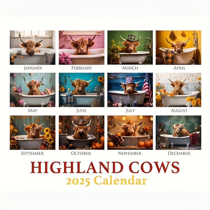 Highland Cows Calendar 2025
