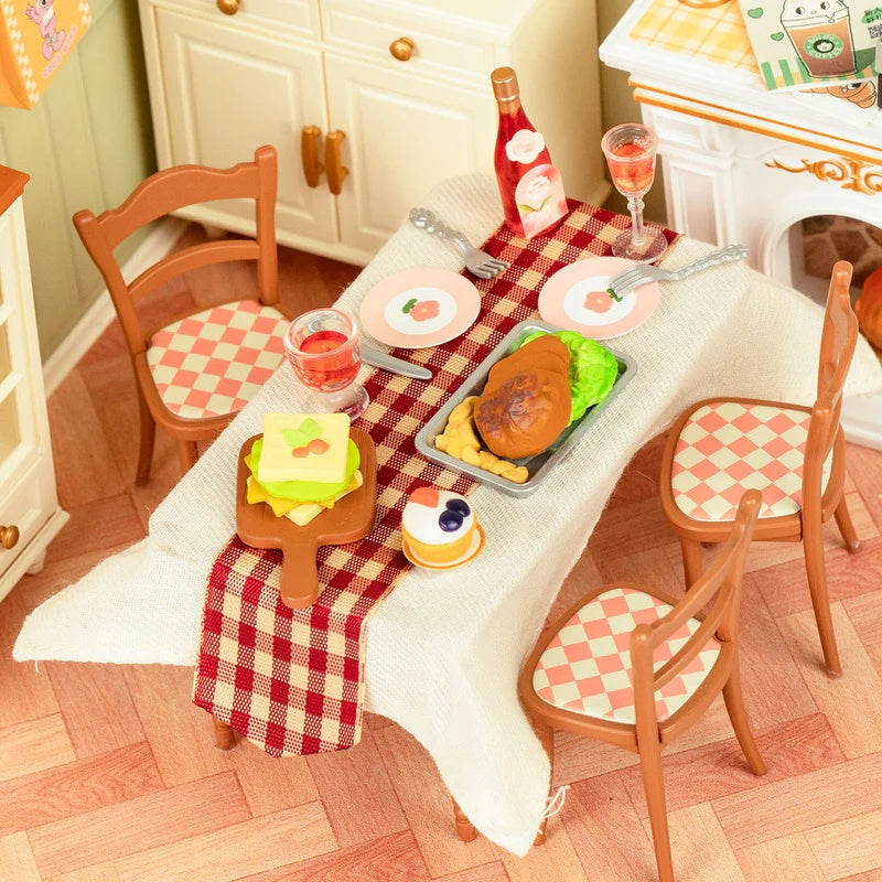 Rolife DIY Warm Dining Room Miniature