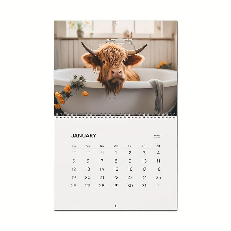 Highland Cows Calendar 2025