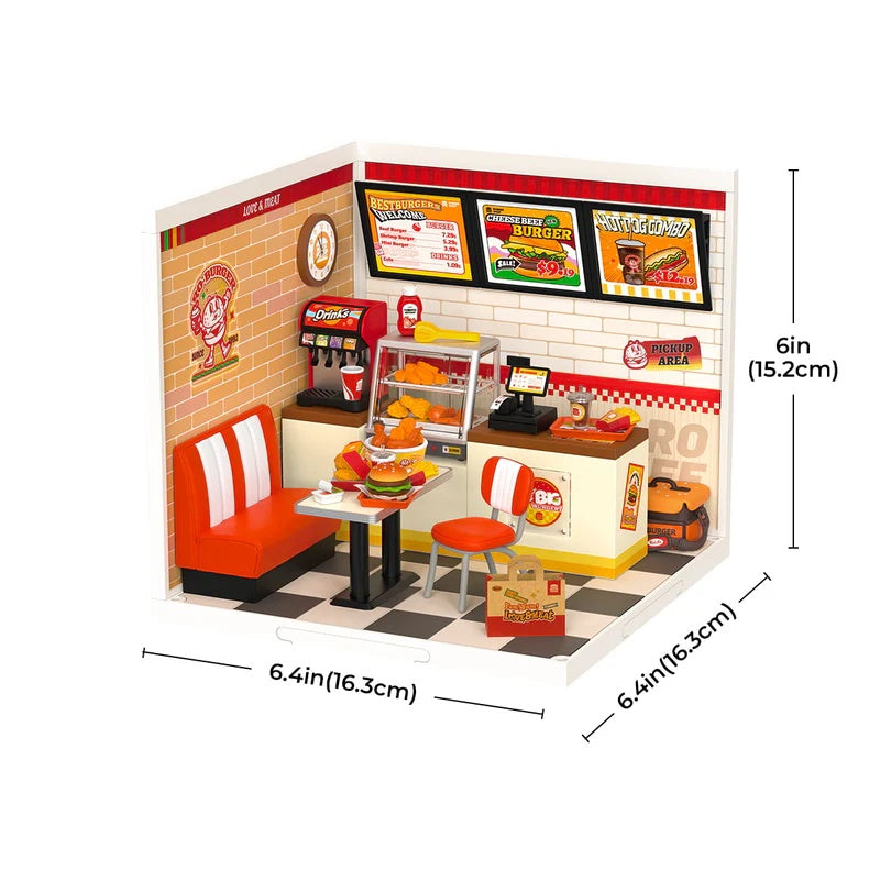 Rolife Yum Yum Burgers DIY Miniature