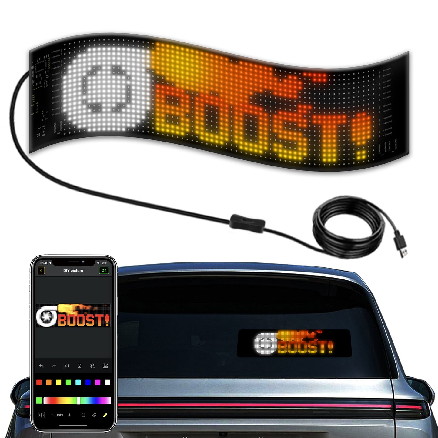 DIY Programmable LED Signage, Flexible