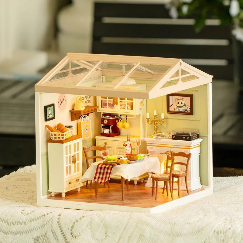 Rolife DIY Warm Dining Room Miniature