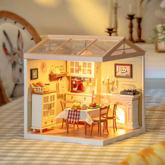 Rolife DIY Warm Dining Room Miniature