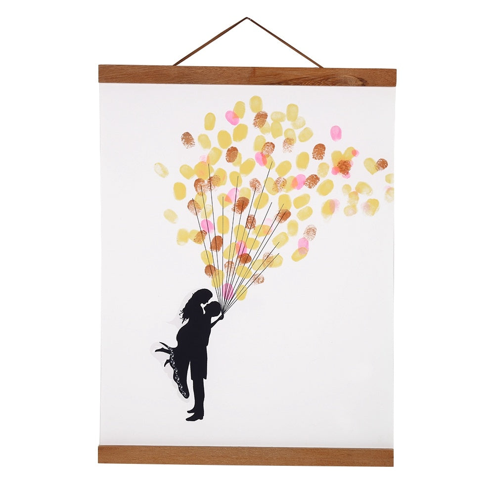 Modern Magnetic Wooden Scroll Photo Frame DIY