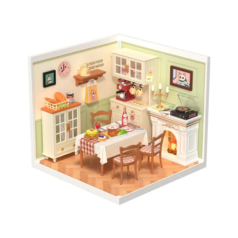 Rolife DIY Warm Dining Room Miniature