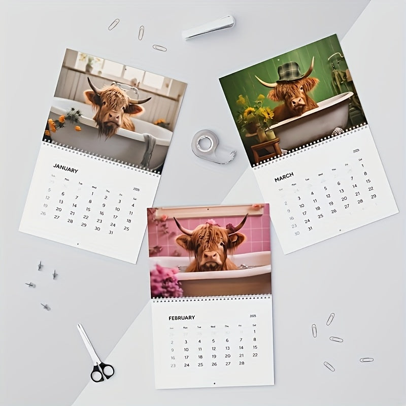 Highland Cows Calendar 2025