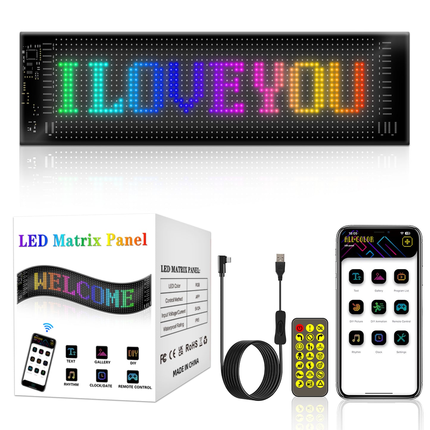 DIY Programmable LED Signage, Flexible
