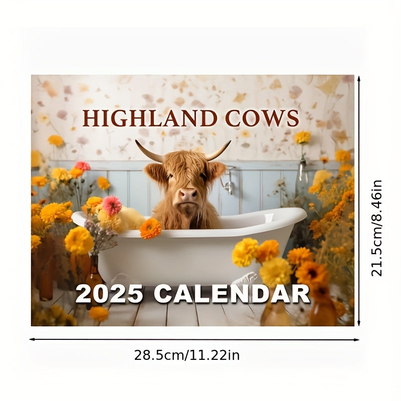 Highland Cows Calendar 2025