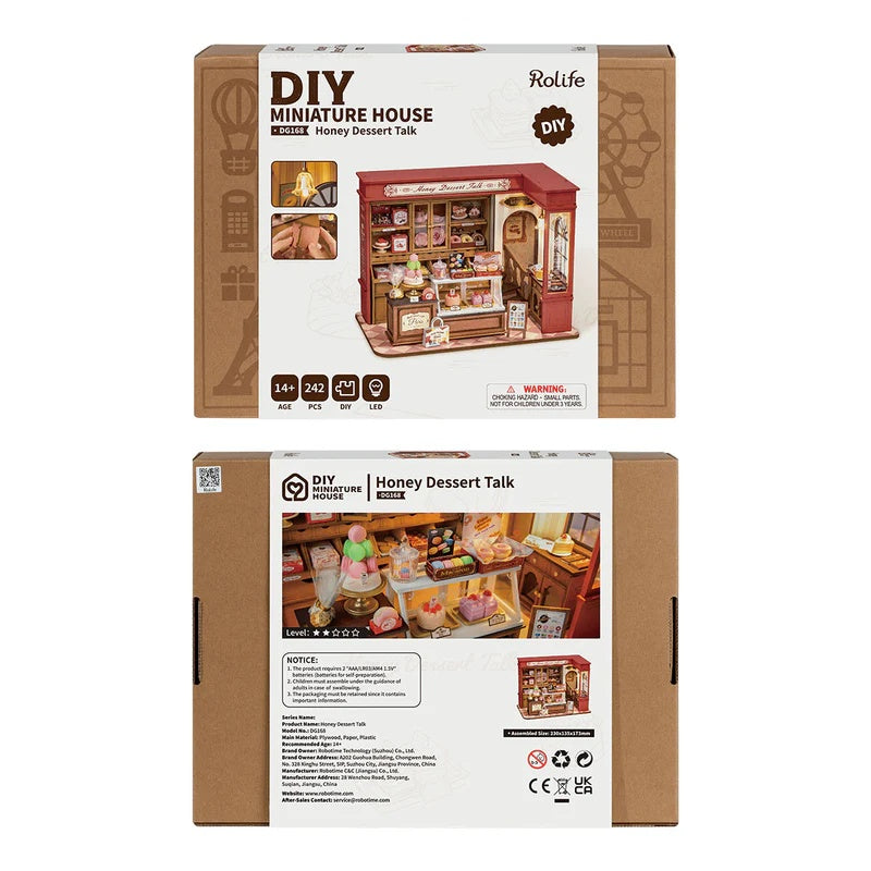 Rolife Honey Dessert Talk DIY Miniature Kit